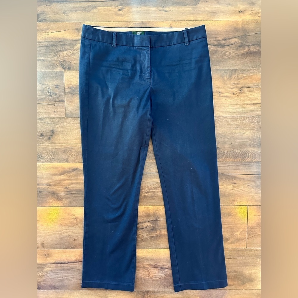 J.Crew City Fit Stretch Chino Pants – Size 0 – Navy – Workwear / Business Casual - Picture 2 of 5